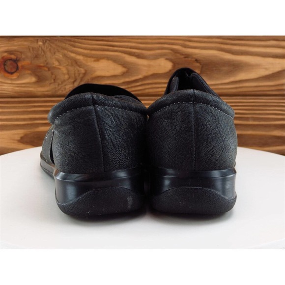 SoftWalk Size 8.5 Clog Black Leather Extra Wide (E+) Slip On Women - Picture 7 of 12